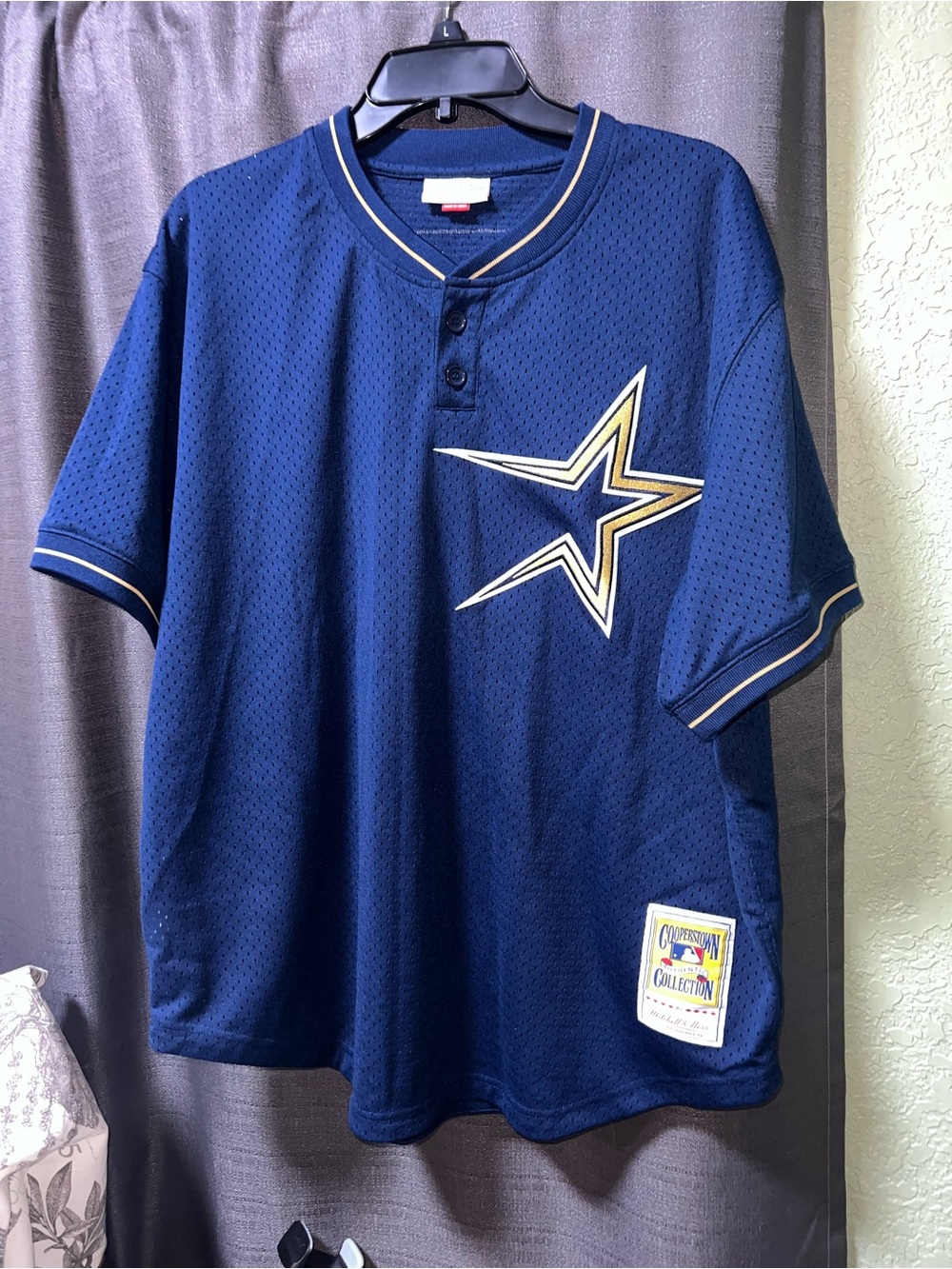 Houston Astros Craig Biggio Mitchell & Ness Navy Cooperstown Coll. 94 Authentic